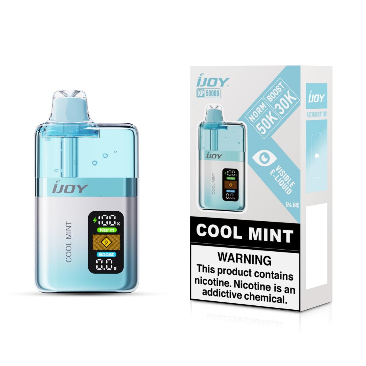 Cool Mint IJoy XP50000 disposable vape packaging