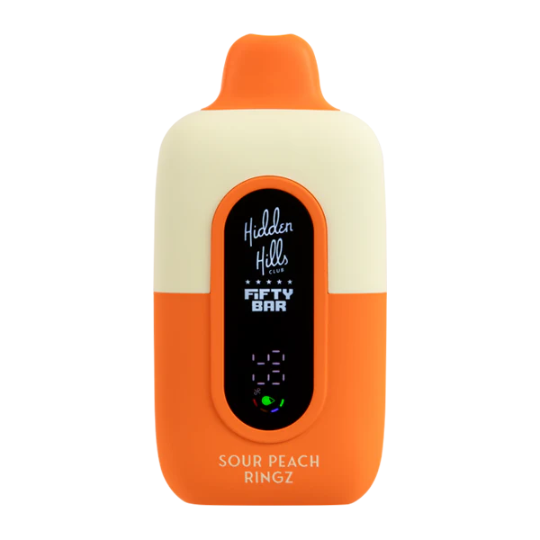 Sour Peach Ringz Hidden Hills x Fifty Bar 20K - Black Coral