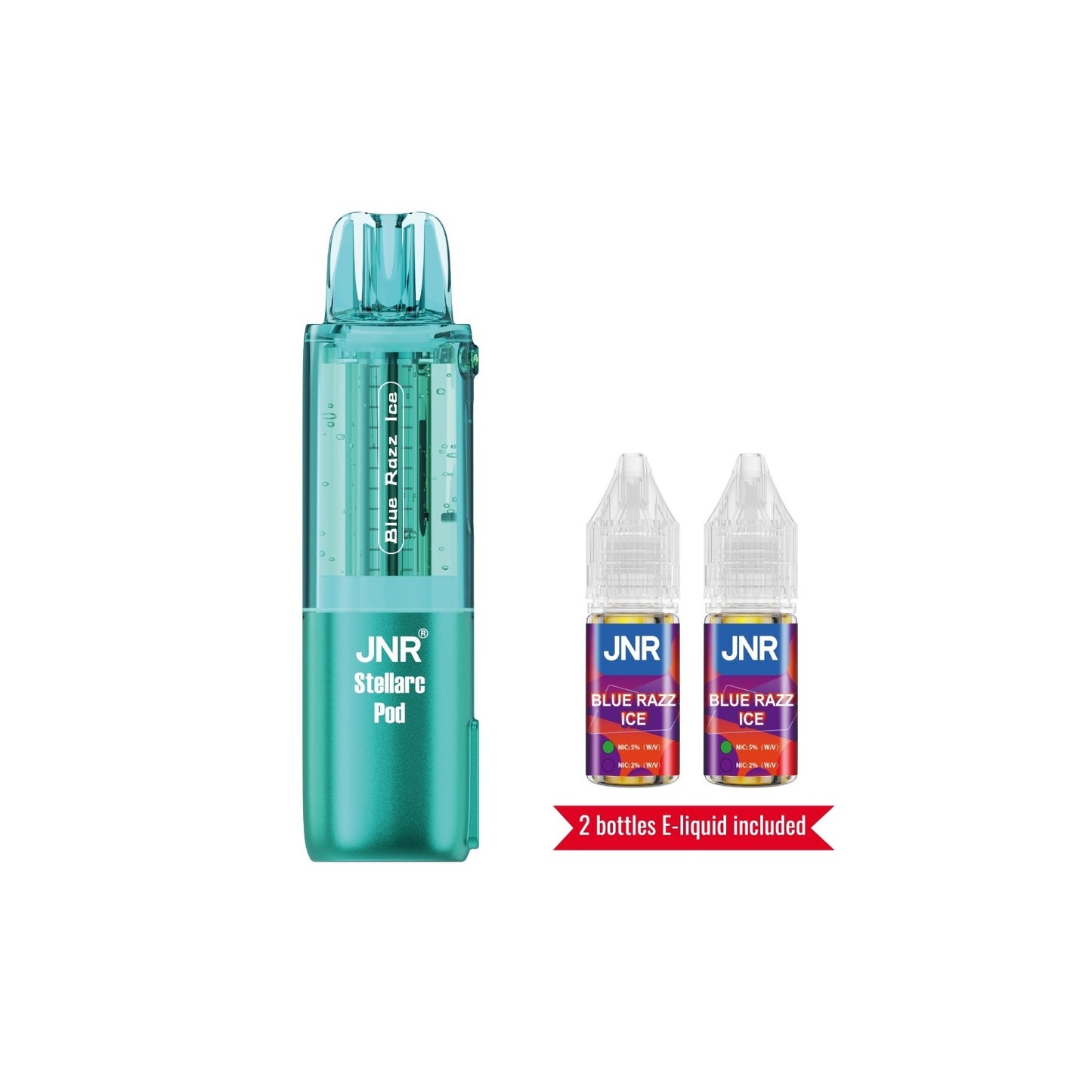 Blue Razz Ice Disposable Vape -JNR Stellarc 100K Pod 