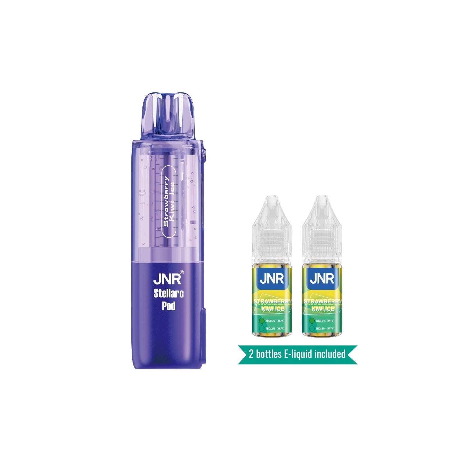 Strawberry Kiwi Disposable Vape - JNR Stellarc 100K Pod 