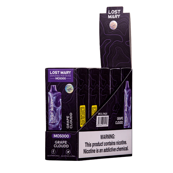 Grape Cloudd Lost Mary MO5000 - Black Coral