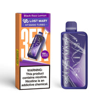 Black Razz Lemon Mary MT35000 Turbo Disposable Vape Packaging