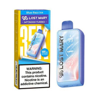 Blue Razz Ice Lost Mary MT35000 Turbo Disposable Vape Packaging