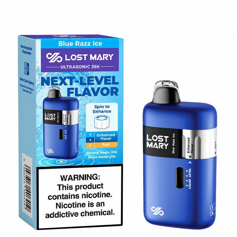 Blue Razz Ice - Lost Mary Ultrasonic 35K Disposable Vape
