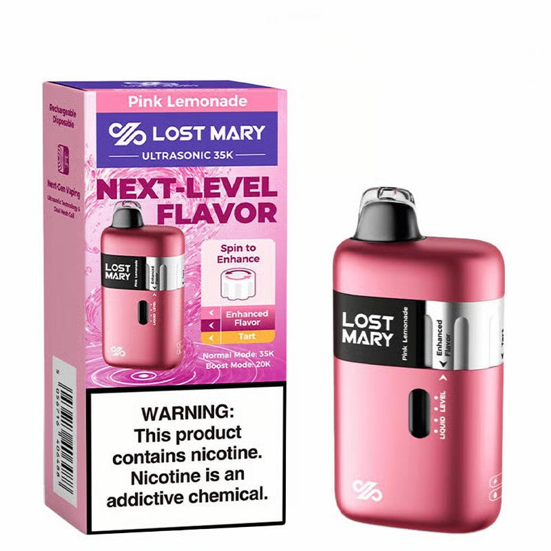Pink Lemonade - Lost Mary Ultrasonic 35K Disposable Vape