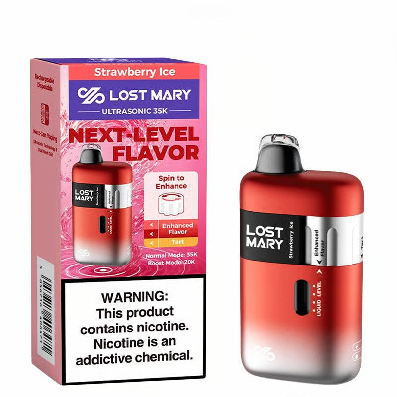 Strawberry Ice - Lost Mary Ultrasonic 35K Disposable Vape