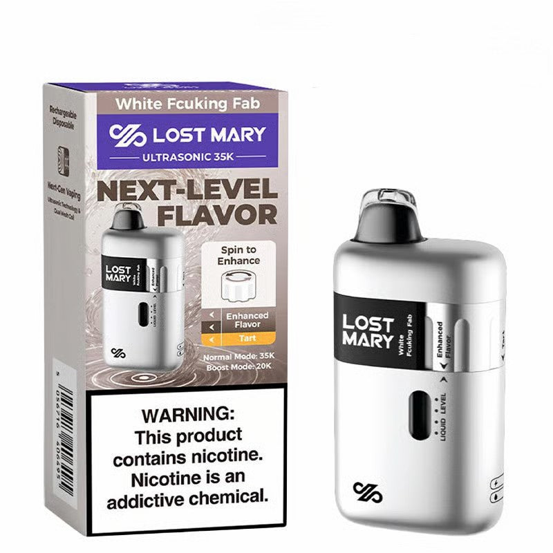 White Fcuking Fab - Lost Mary Ultrasonic 35K Disposable Vape