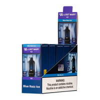 Blue Razz Ice Lost Mary Viz 55K Disposable Vape Packaging