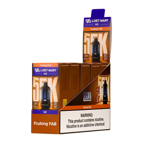 Fcuking Fab Lost Mary Viz 55K Disposable Vape Packaging