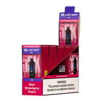 Sour Strawberry Peach Lost Mary Viz 55K Disposable Vape Packaging