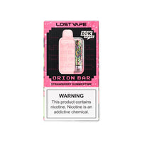Strawberry Summertime Lost Vape Orion Bar 10000 disposable vape packaging