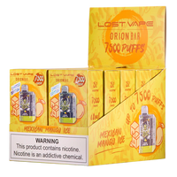 Mexican Mango Ice Lost Vape Orion Bar 7500 disposable vape packaging 