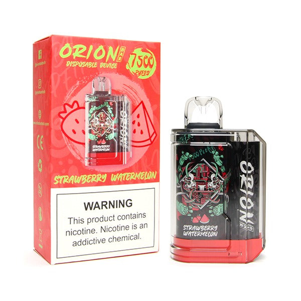 Strawberry Watermelon Lost Vape Orion Bar 7500 disposable vape packaging 