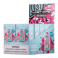 Summer Berry Ice Lost Vape Orion Bar 7500 disposable vape packaging 