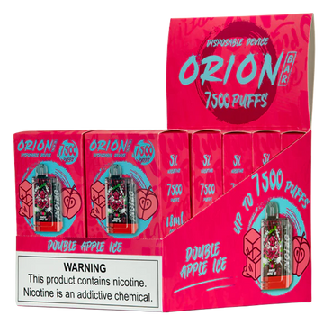 Double Apple Ice Lost Vape Orion Bar 7500 disposable vape packaging 