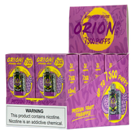 Passion Fruit Pineapple Lost Vape Orion Bar 7500 disposable vape packaging