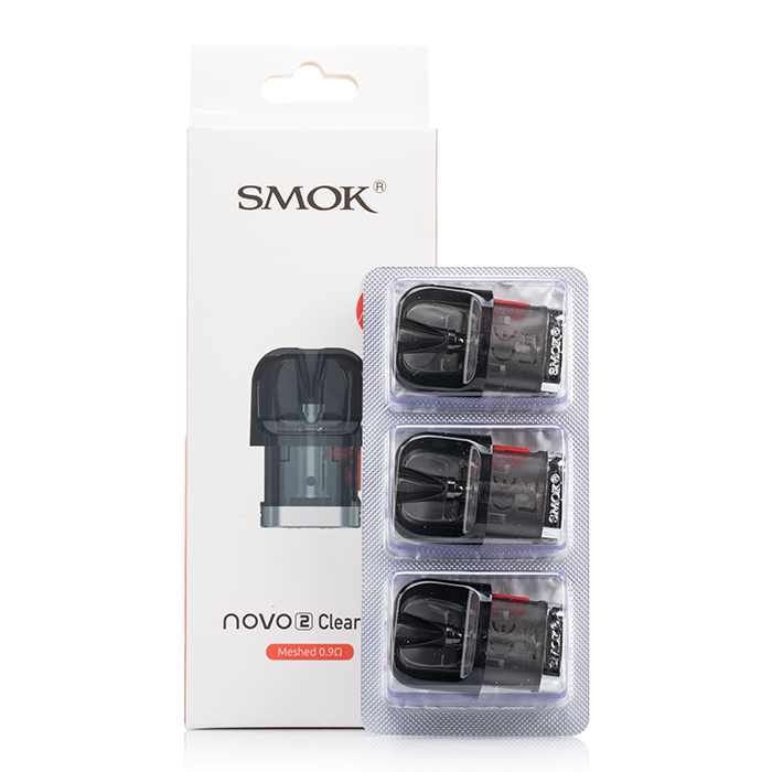 0.9ohm Meshed Pods Novo 2 Replacement Pod SMOK Tech packaging 