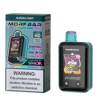 Aurora Mint Morf Bar Touch 20K disposable vape packaging
