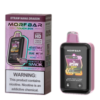 Strawberry Nana Dragon Morf Bar Touch 20K disposable vape packaging