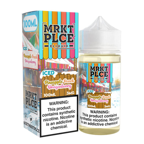 Iced Pineapple Peach Dragonberry - MRKT PLCE 100ml | Online Vape Shop