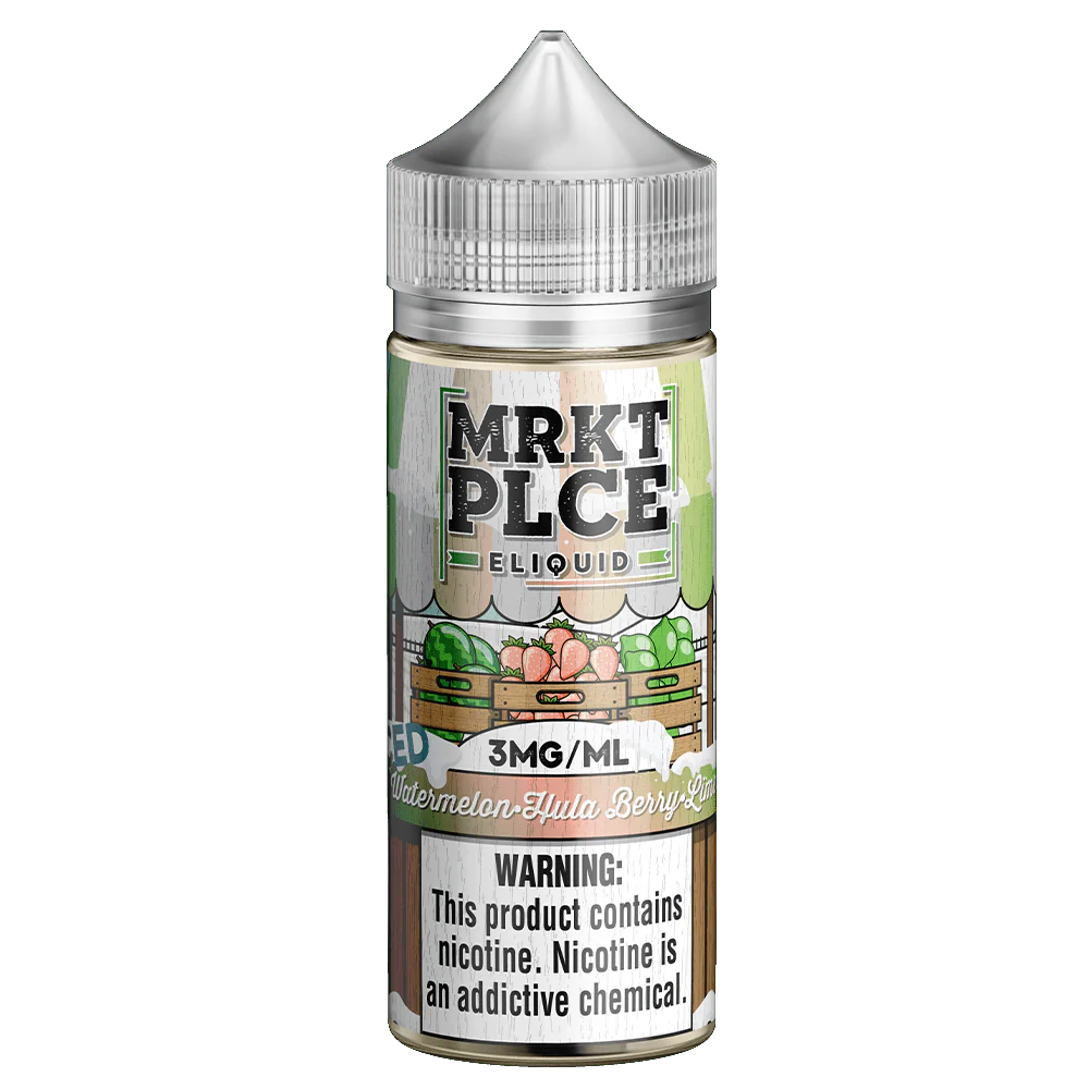 Iced Watermelon Hulaberry Lime E-Juice - MRKT PLCE Eliquid