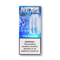 Blue Razz Ice Nexa Flex 30K Pod Coolness Edition disposable vape packaging