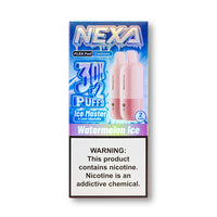 Watermelon Ice Nexa Flex 30K Pod disposable vape packaging