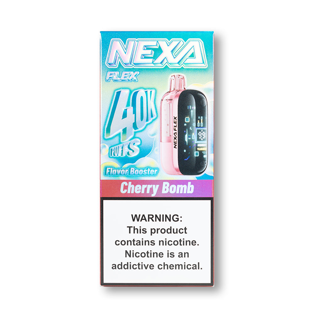 how much is elf bar vape Cherry Bomb - Nexa Flex 40K Kit Visible Edition