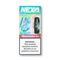 Watermelon Ice Nexa Flex 40K Kit Visible Edition disposable vape packaging
