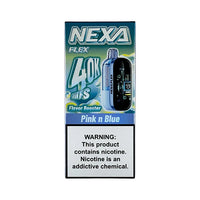 Pink n Blue Nexa Flex 40K disposable vape packaging 