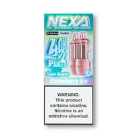 Strawberry Ice Nexa Flex 40K Pod Visible Edition disposable vape packaging