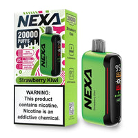 Strawberry Kiwi Nexa N20000 disposable vape packaging 