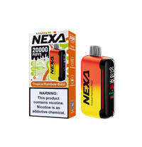 Tropical Rainbow Blast Nexa N20000 disposable vape packaging 