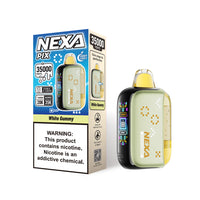 White Gummy Nexa PIX 35000 Disposable Vape Packaging 