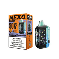 Blueberry Watermelon Nexa Ultra II 50K Disposable Vape Packaging 