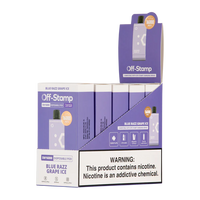 Blue Razz Grape Ice Off Stamp SW16000 Pod disposable vape packaging 