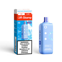 Blue Razz Dragonfruit Off Stamp Ice Cube 25K Pod disposable vape packaging