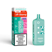 Wintergreen Blast Off Stamp Sweet Cube 25K Pod disposable vape packaging