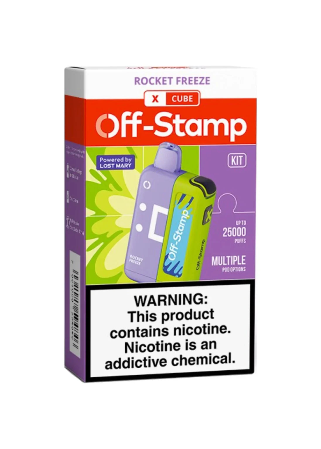 Rocket Freeze - Off-Stamp XCube 25K Kit | Online Vape Shop Rocket Freeze - Off-Stamp XCube 25K Kit | Online Vape Shop
