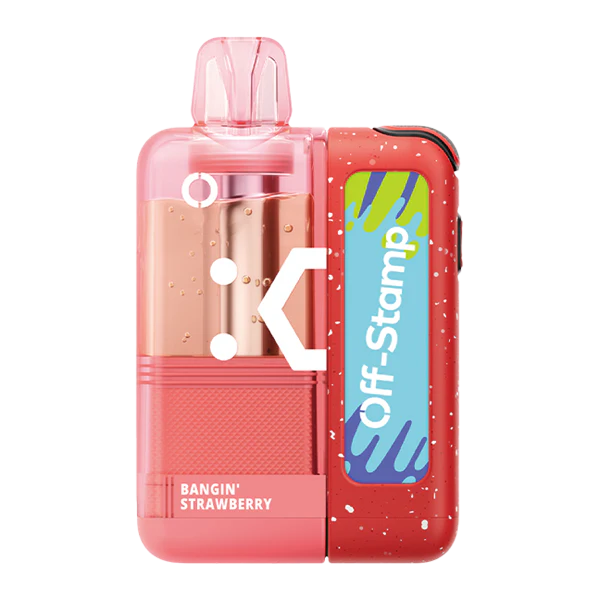 Bangin Strawberry Disposable Vape - Off Stamp X-cube Crystal 35K Kit