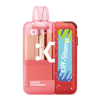 Bangin Strawberry Disposable Vape - Off Stamp X-cube Crystal 35K Kit