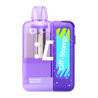 Blue Razz Grape Ice Disposable Vape - Off Stamp X Cube Crystal 35K Kit
