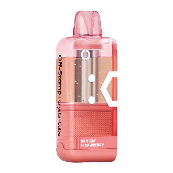 Bangin Strawberry Disposable Vape - Off-stamp X-Cube Crystal 35K