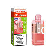 Bangin Strawberry Off-Stamp X-Cube Crystal 35K Pod disposable vape packaging