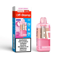 Scary Berry Off Stamp X Cube Crystal 35K Pod disposable vape packaging