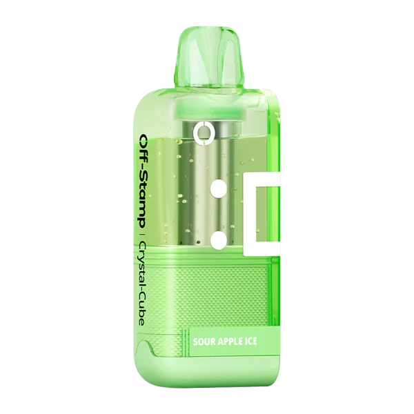 Sour Apple Ice Disposable Vape - Off Stamp X Cube Crystal 35K Pod