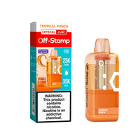 Tropical Punch Off-Stamp X-Cube Crystal 35K Pod disposable vape packaging