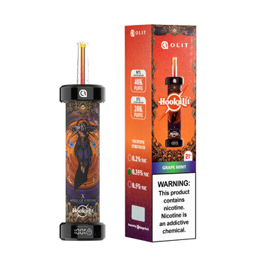 Grape Mint Olit Hookalit 40K disposable vape packaging 