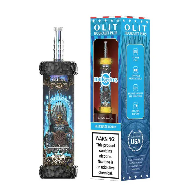 Blue Razz Lemon Disposable Vape - Olit Hookalit Plus 100K