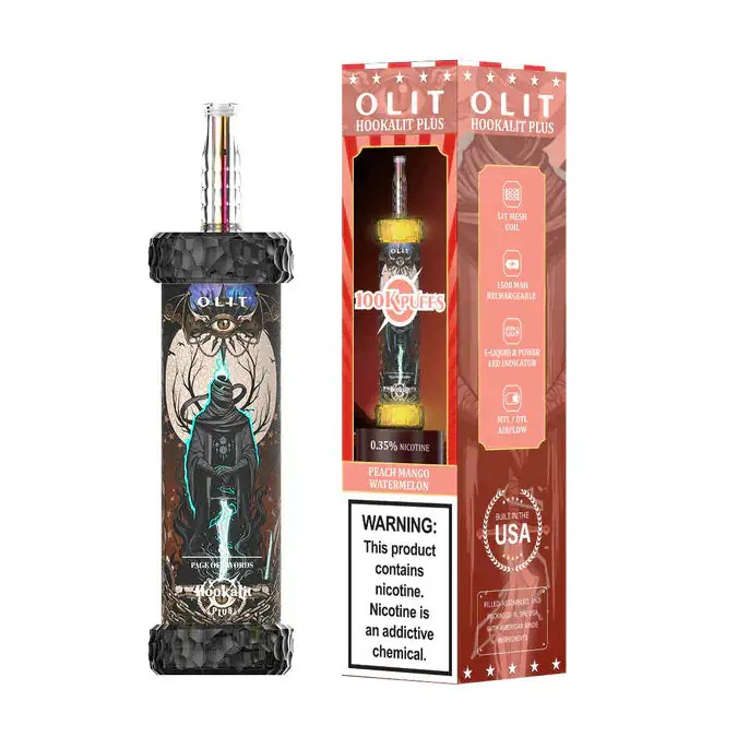 Peach Mango Watermelon Disposable Vape - Olit Hookalit Plus 100K